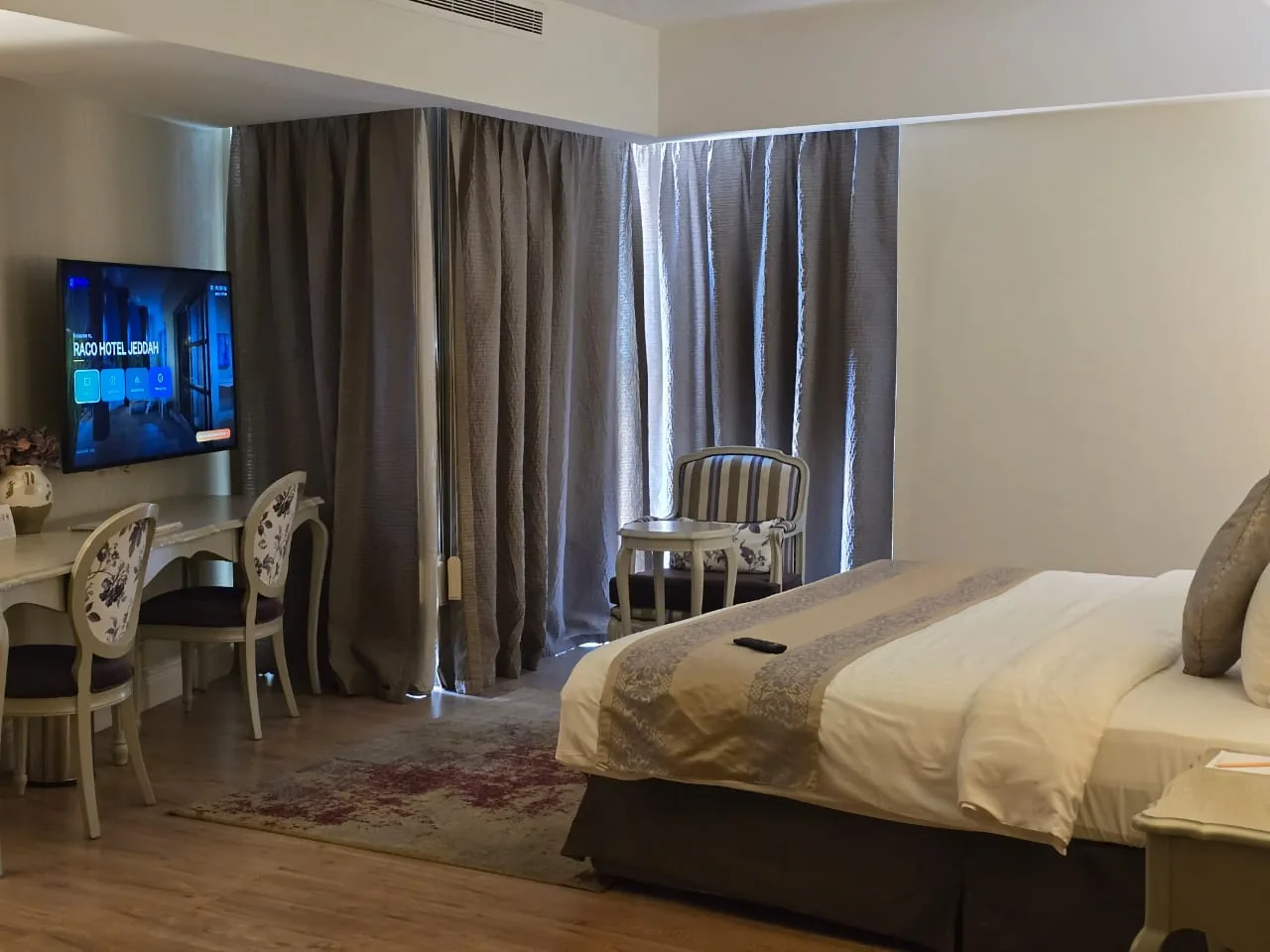 Yanbu hotel, port and staff-housing reference showing guest Room IPTV Experience at Raco Hotel Jeddah - Raco Hotel Jeddah